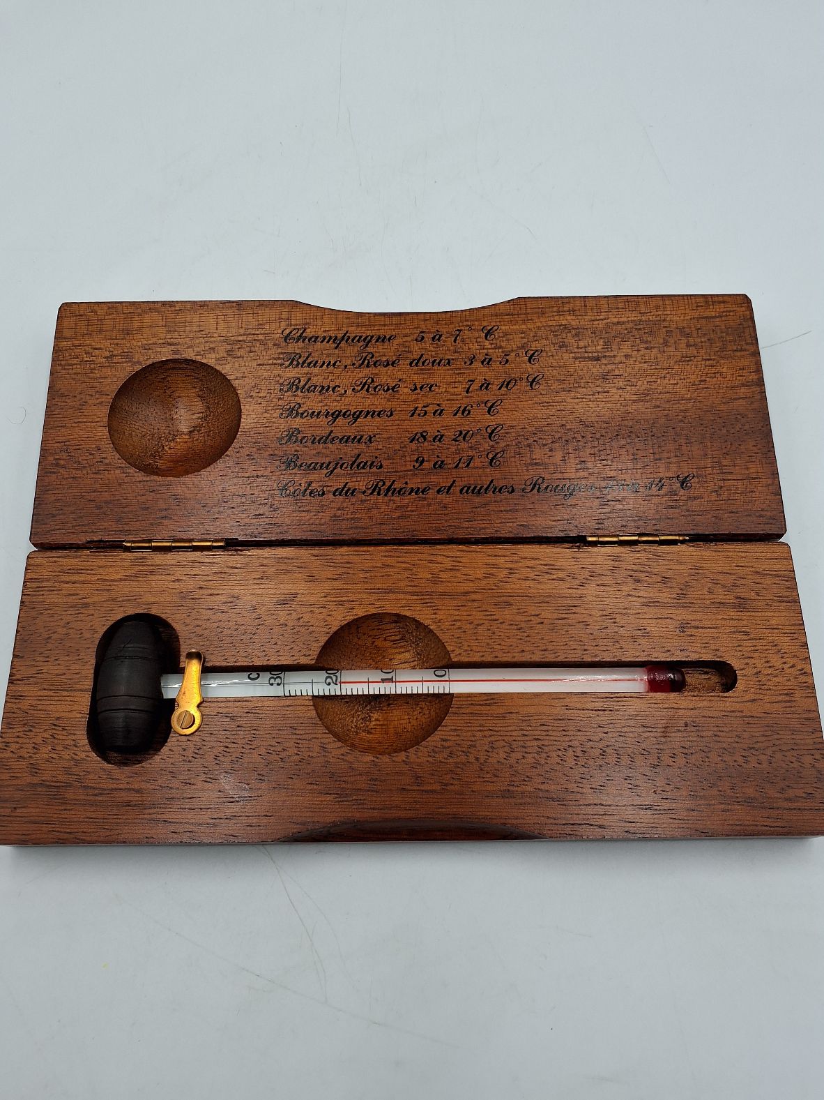 Vintage Vin/Champange termometer